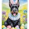 Edge Collections - 28" X 40" - Multicolor - Scottish Terrier Easter Egg Hunt - 1 Piece